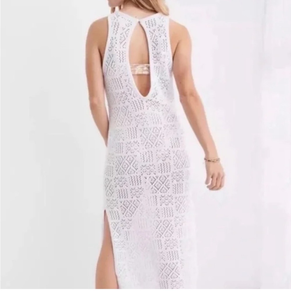 Aerie White Crochet Swim Coverup - Picture 2 of 9
